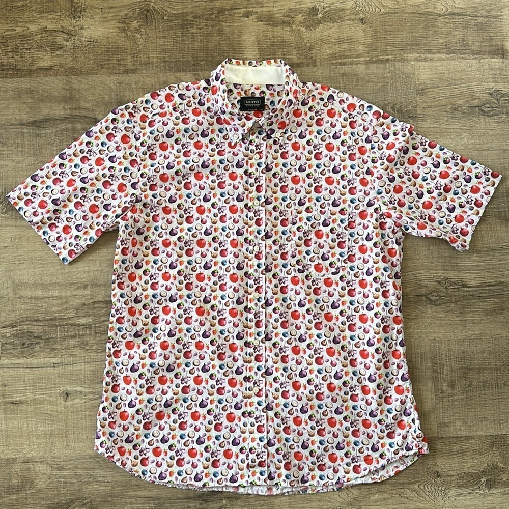 MIRTO vegetable print button down shirt